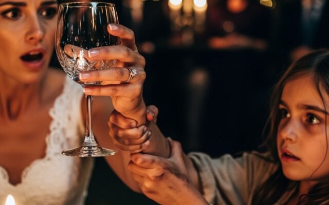 The Little Girl Who Stopped the Bride’s Hand — And Saved Her Life